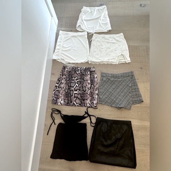 Skirt lot , bodycon size small / extra small pretty little thing, garage & SHEIN - Picture 1 of 9